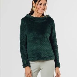 Dudley Stephens Brighton Boatneck Top in Bubble Fleece